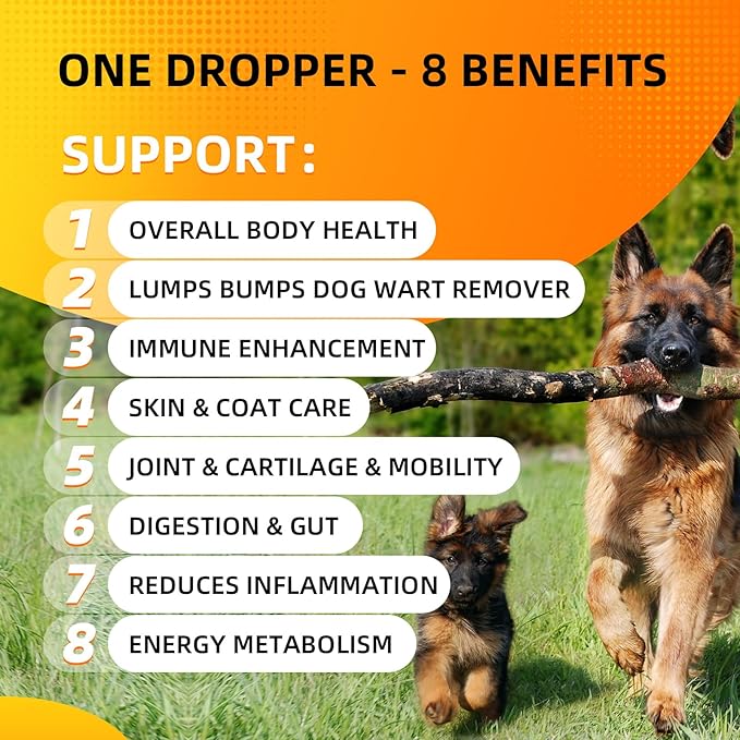 17 in 1 Turkey Tail Mushroom for Dogs - 3000mg High Potency Turkey Tail Extract for Dogs with Probiotics & 10 Vitamins - Shrink Fatty Tumors, Immune Support & Skin Lipoma Treatment 3.38FL.oz
