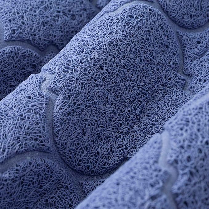 WePet Cat Litter Box Mat, Kitty Premium PVC Pad, Durable Trapping Rug, Phthalate Free, Urine-Resistant, Scatter Control, XXL 47 x 36 Inch, Light SkyBlue