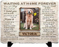 Personalized Pet Memorial Stone, Custom Dog Memorial Gifts for Loss of Dog with Photo Name Date, Dog Remembrance Gift, Loss of Dog Sympathy Gift for Dog Cat Lovers (Quote 01)