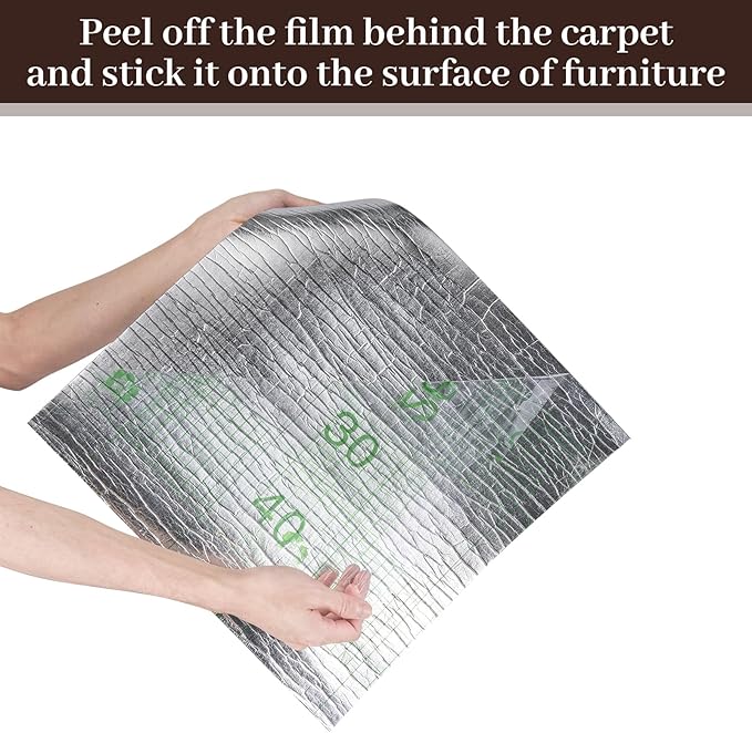 Cat Scratching Mat, Trimmable DIY Self-Adhesive Anti Scratch Furniture Protector, Climbing Wall Carpet, Couch Protector, Scratcher Scratching Pad Post Replacement (Brown, 118.1"x15.8")