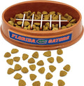 NCAA Super-Bowl - Florida Gators Slow Feeder Dog Bowl. Football Design Slow Feeding Cat Bowl for Healthy Digestion. Non-Slip Pet Bowl for Large & Small Dogs & Cats