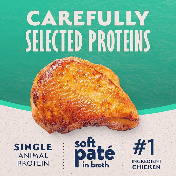 Natural Balance Limited Ingredient Split Cup Chicken & Sweet Potato Soft Pate Wet Cat Food Recipe for Sensitive Stomachs and for Healthy Digestion, 2.6 oz. (Pack of 10)
