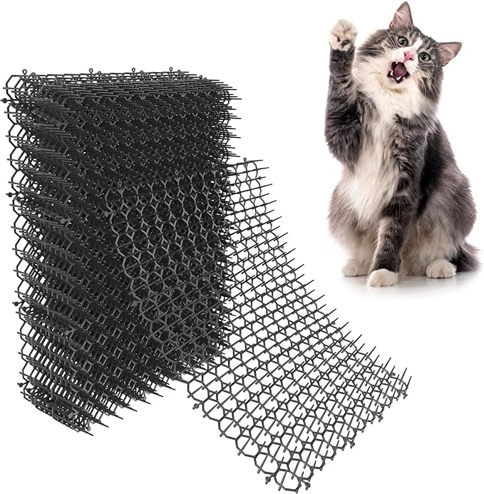 16 X 13 Inch Scat Mat for Cats, 16 Pack Cat Scat Mat - Indoor/Outdoor Pet Solution for Plants, Furniture