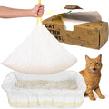 Cat Litter Box Liners 37” x 18”, Jumbo Drawstring Litter Bags,Heavy-Duty Tear-Resistant, Fit Large & Medium Litter Boxes up to 30 lbs Compatible (10 PCS | 70 Days | $0.14/day) (10 PCS)