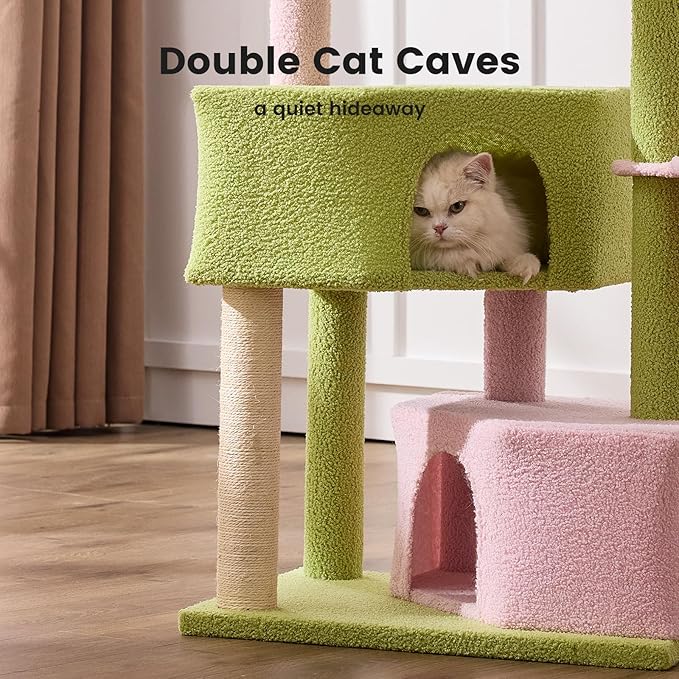Gardner Pet 41" Tall Cat Tree for Medium-Large Cats, Heavy Duty Cat Trees Towers with 2.8in Posts, Easy to Assembly