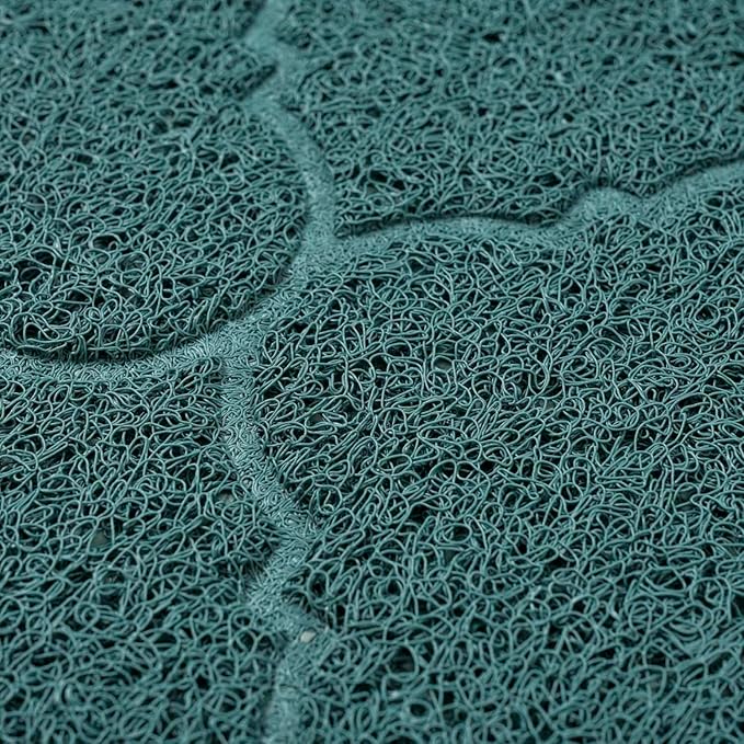 WePet Cat Litter Box Mat, Kitty Premium PVC Pad, Durable Trapping Rug, Phthalate Free, Urine-Resistant, Scatter Control, XXL 47 x 36 Inch, Celadon Green