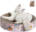 CSR1010A Nelson 20.13" Modern Cardboard Round Bowl Cat Scratcher with Catnip, Light Pink/Multi