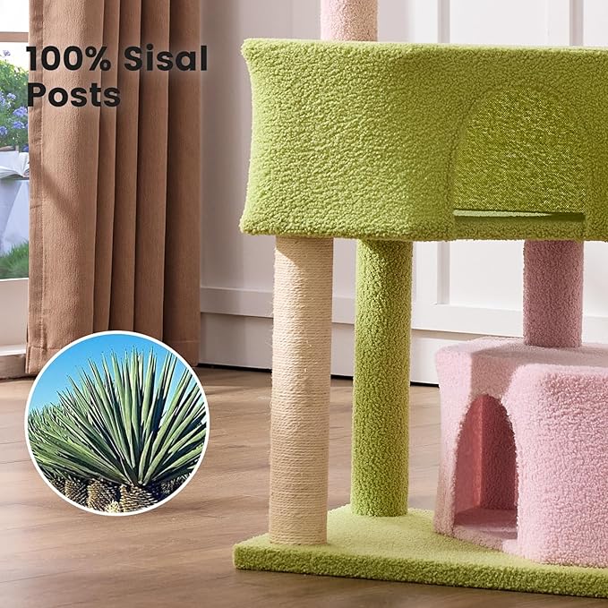 Gardner Pet 41" Tall Cat Tree for Medium-Large Cats, Heavy Duty Cat Trees Towers with 2.8in Posts, Easy to Assembly