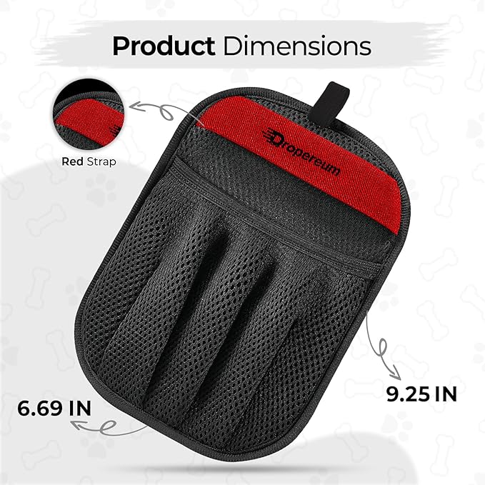 Pet Hair Removal Gloves - Electrostatic Pet Hair Gloves, Pet-Hair Remover Tool, Upgraded Pet-Hair Removal-Gloves for Cats & Dogs, Reusable 5-Finger Pets Hair-Remover-Gloves for Carpet Clothing Laundry