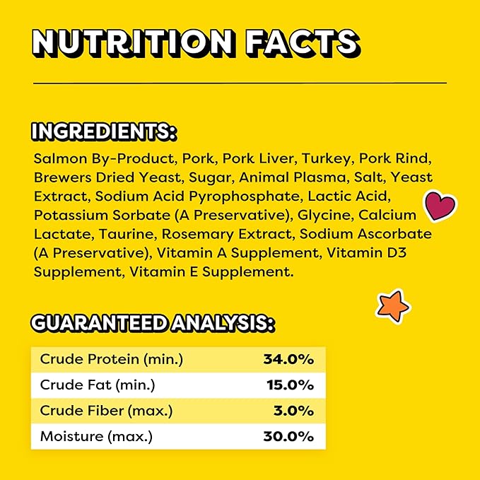 Temptations Meaty Bites Savory and Soft Cat Treats, Salmon Flavor, 4.12 oz. Pouch