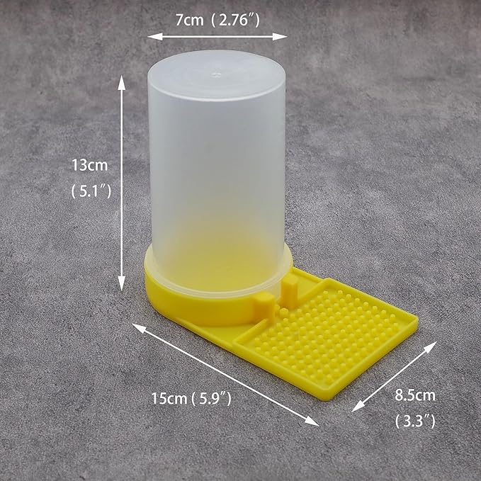 Baby Bird Button Quail Yellow Water Feeder