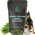 Holistic Bin Canine Fermented Chlorella Tablets | Plant-Based Supplements for Pets | Nutrient-Rich Dog Meal Toppers | Breath Freshener Treats Packed with Chlorophyll | Chlorella Tablets (100 Pieces)