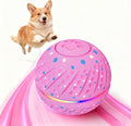 Interactive Dog Toys: Self Rolling & Bouncing Ball to Keep Them Busy, 3 Modes, Type-C Fast Charging, Durable E-TPU & IP54 Waterproof - Best for Small/Medium Breeds & Puppies (Pink, Medium)