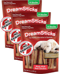 DreamBone DreamSticks, Rawhide Free Dog Chew Sticks Made with Real Chicken and Vegetables, 9 Sticks (Pack of 3)