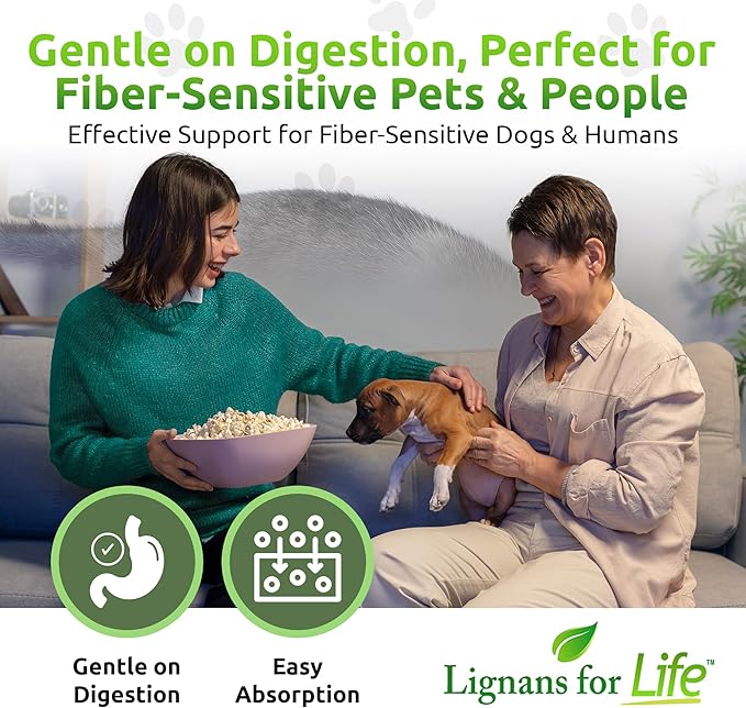 Lignans for Life HMR Lignans for Dogs I Vitamin for Healthy Pet | Wellness Supplement | Nutritional - 90 Capsules I 40mg