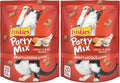 Friskies Purina Cat Treats, Party Mix Gravy-Licious Crunch Chicken and Gravy Flavors - 20 oz. Pouch (Pack of 2)