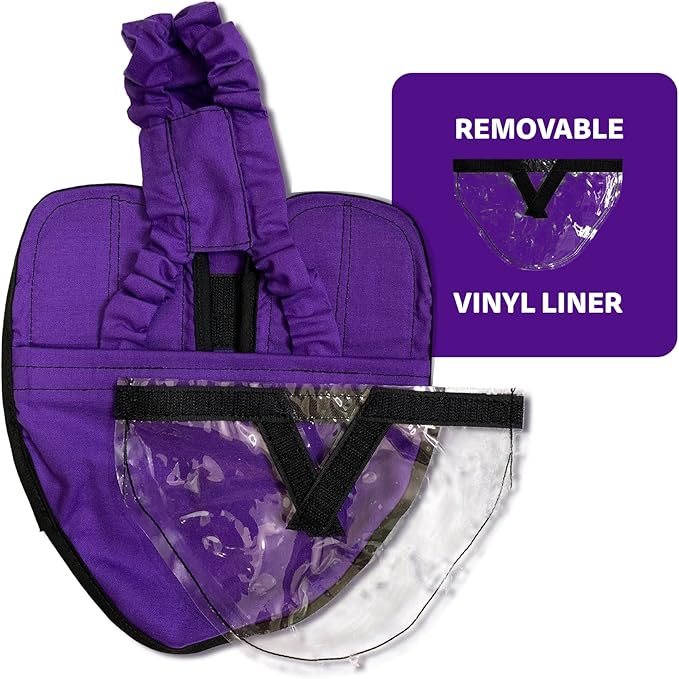 Hen Holster Starter Kit - Wrap-Around Runner Duck Diaper w/ Removable Liner & Fixed Tab - Durable, Secure Fit, Easy-to-Wear - Essential Duck Supplies for Real Ducks, Made in USA - Purple