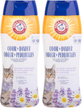 Arm & Hammer 2-in-1 Deodorizing & Dander Reducing Shampoo for Cats, Baking Soda Cat Shampoo for Dander, Odor Control and Coat Cleaning, Lavender Chamomile Scent, 20 Fl Oz - 2 Pack