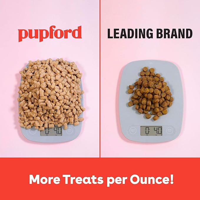 Pupford Freeze Dried Training Treats for Dogs & Puppies, 215+ Four Ingredient Bites (Turkey & Veggies, 3 oz)