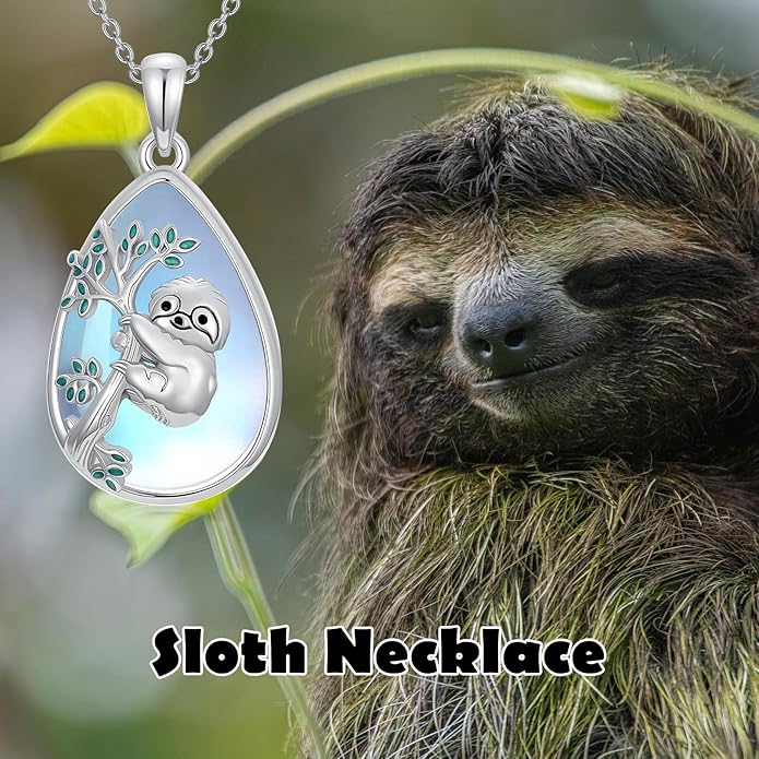 Guinea Pig/Raccoon/Butterfly/Panda/Hummingbird/Giraffe/Rabbit Necklace 925 Sterling Silver Animal Pendant Jewelry Gift for Women Mom