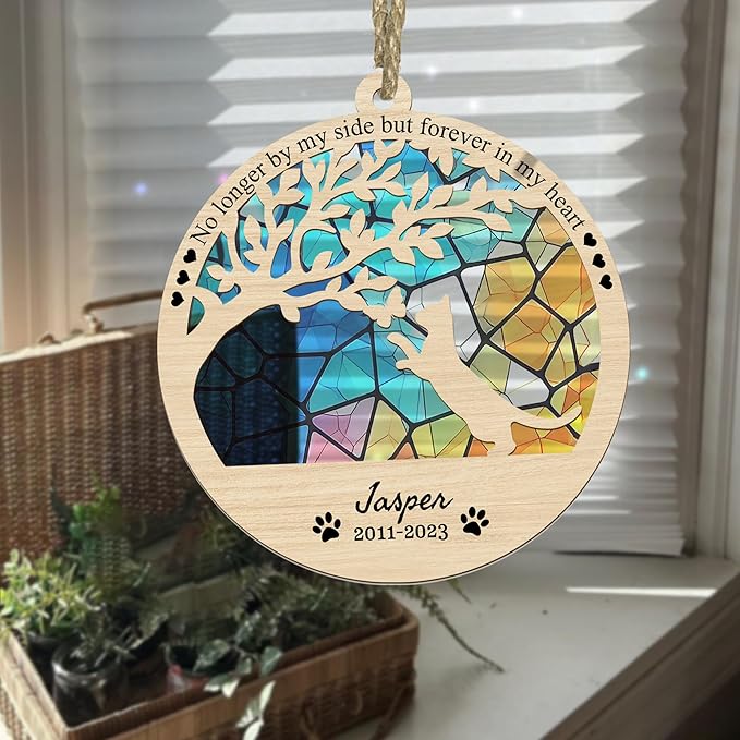 Personalized Dog Memorial Ornament,Gifts for Loss of Cat, Cat Lovers Gifts