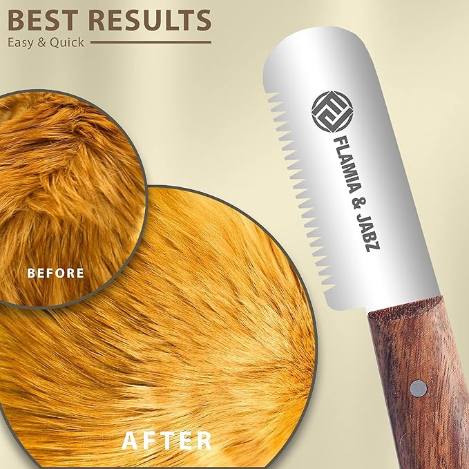 Professional Stripping Knife, Right handed, 3 inch blade (Stainless Steel) (Coarse, Rosewood)