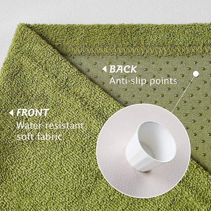 PuTian Couch Cover for Dogs - Waterproof Anti-Scratch Washable Non Slip 3 Cushion Cover Blanket L Shaped Recliner Sectional Arm Chair Sofa Slipcover for Pet Cats Kids, 71''X118'' Boho Green