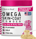 Omega 3 Powder for Dogs - 5.4 oz of Dog Powder Supplement for Skin and Coat - Made with Omega 3, 6, and 9 Fatty Acids, Biotin, and Vitamin C - Made in the USA