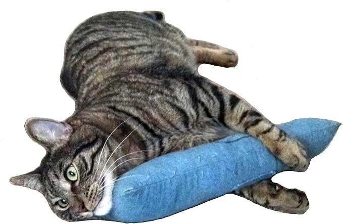 15" Catnip Cat Kicker Toys/Kitty Kick Sticks/Cat-Nip Kick Sticks (Light Denim) (Kickers Filled with 1 oz Premium Canadian Catnip)