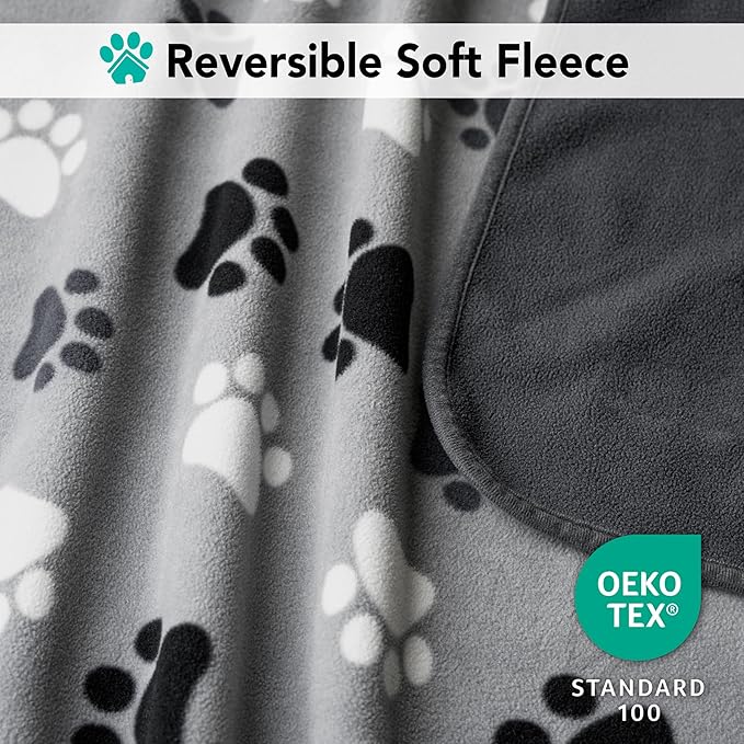PetAmi Waterproof Pet Blanket Dog Bed Couch Cover for Furniture, Reversible Washable Soft Fleece