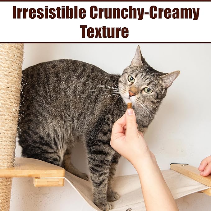 Fieldcrest Farms Nothin’ to Hide Collagen Cat Treats – Crunchy & Creamy Cat Snacks, High-Protein Healthy Treats for Skin, Coat & Joint Support, Chicken Flavor, 8 oz.