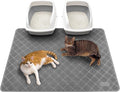Conlun Cat Litter Mat Litter Trapping Mat, 47" x 35" Premium Durable PVC Grid Mesh with Scatter Control, Non-slip, Less Waste Cat Litter Box Mat, Soft on Kitty’s Paws, Urine Waterproof