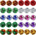 Silkfly 15 Pcs Polyester Film Crinkle Balls Cat Toys 2.36" Interactive Crinkle Ball, Colorful Balls Chew Toy for Cat Chase Ball Toys Attract Cats for Indoor Cats and Kittens to Keep Fit and Active