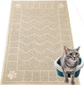 Cat Litter Mat, Litter Trapping Mat Soft on Kitty Paws, 35" x 24" Kitten Litter Box Mat for Cleaner Floors, Waterproof, Easy Clean, Durable Large Size Cat Litter Pad for Kitten.