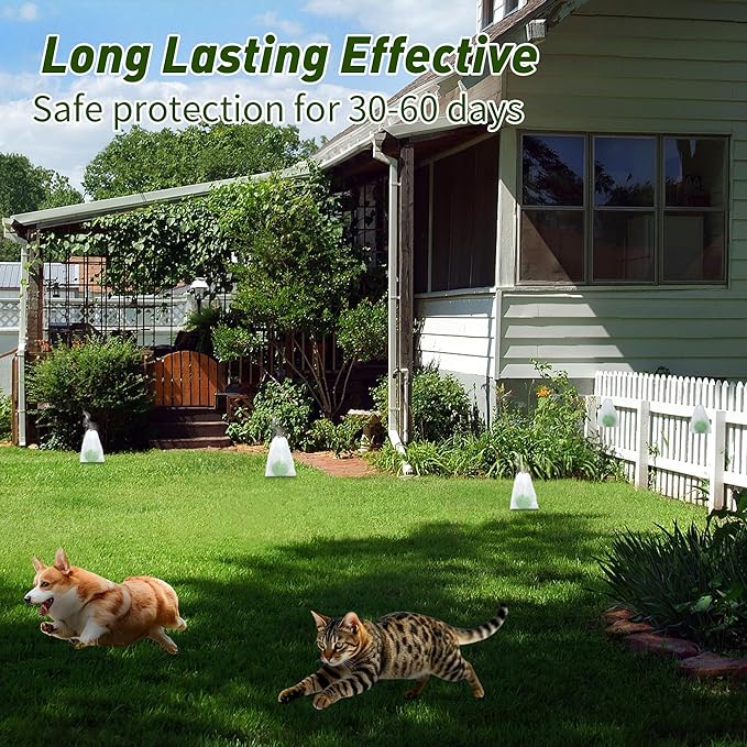 24 Pack Cat Deterrent Outdoor Indoor, Keep Cats Away Yard Garden, Safe for Pets Kids