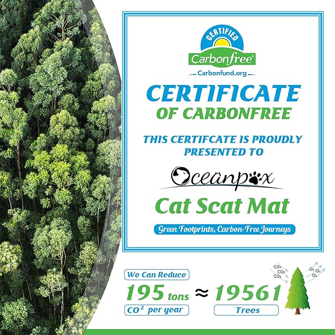2PCS 6.5ft Scat Mat for Cats, Prickle Strips Network Digging Stopper Outdoor Spike Deterrent Mat, 78 inch x 11 inch(13FT)