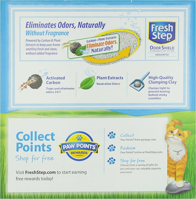 Fresh Step Scoopable Cat Litter, Perfume & Dye Free, 14 lb