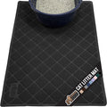 GORILLA GRIP Cat Litter Box Mat, Water Resistant, US Designed Kitty Litter Trapping Mats, Easy to Clean, Scatter Control, Less Mess and Clean Floors, Kitten Supplies for Indoor Cats, 17x11 Black