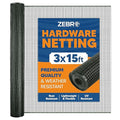 ZEBRO Plastic Hardware Mesh Screen & Fence Roll (3' x 15' - Green) - Plastic Indoor or Outdoor Balcony, Patio & Porch Netting - Safety Barrier Plastic Fence to Protect Pets & Kids Around The Home -