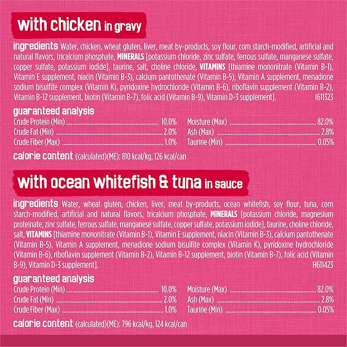 Purina Friskies Gravy Wet Cat Food Variety Pack, Surfin’ and Turfin’ Prime Filets Favorites - (Pack of 40) 5.5 oz. Cans