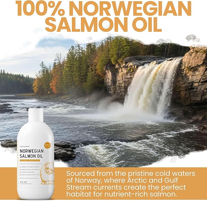 Salmon Oil for Dogs and Cats, 32 oz - Omega-Rich Supplement for Healthy Skin & Coat, Joint & Immune Support - All-Natural Fish Oil Liquid - Premium Pet Care, Made in USA