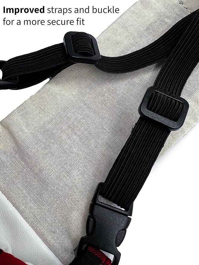 Chicken Diapers Duck Diaper Diaperalls for Hens, Roosters, Ducks, Ducklings - Reusable, Adjustable by Uni Infinity (Red Black Plaid, Chicken Large, 1, Count)