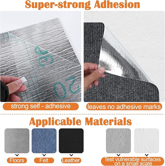 Cat Scratch Furniture Protector - 100" x 17" Trimmable Self-Adhesive Cats Claws Scratch Pads, DIY Cat Climbing Couch Protector for Scratch Post Cat Tree Replacement Indoor (Dark Gray)