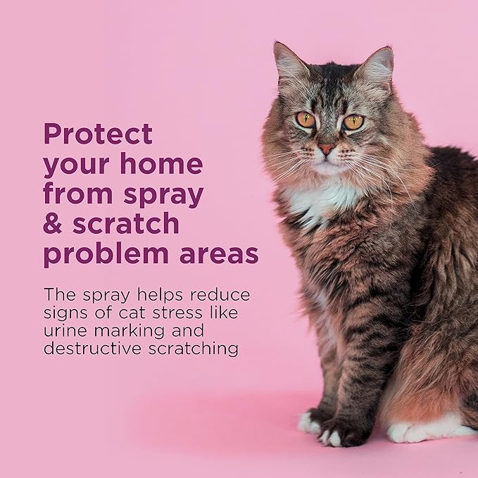 Comfort Zone Cat Calming Pheromone Spray: Travel Size (2 oz); Proven to Reduce Destructive Scratching, Urine Marking, and Stress