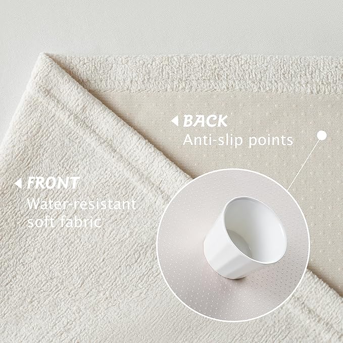 PuTian Couch Cover for Dogs - Waterproof Anti-Scratch Washable Non Slip 3 Cushion Cover Blanket L Shaped Recliner Sectional Arm Chair Sofa Slipcover for Pet Cats Kids, 71''X118'' Creamy White