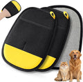 SAWMONG 2-Pack Pet Hair Removal Gloves, Fan-Shaped Reusable Dog & Cat Hair Remover for Clothes, Couch, Carpet & Car Seats
