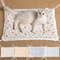 Reversible Silent Cat Bed Self Warming Pet Pad Thin Style Mat Washable Cushion Pad, Pad for Window Perch Outdoor Cat Houses, for Cats, Small Dogs, Rabbits, Non Electric,(Red Puppy,S)