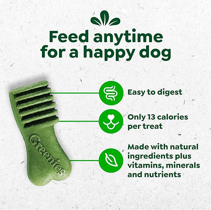 Greenies Anytime Bites Dog Treats, Mint Flavor, Dog Training Treats, 10.3 oz. Bag