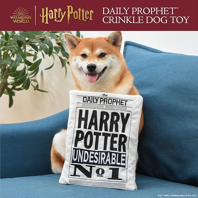 Harry Potter: Daily Prophet Newspaper Crinkle Pet Toy | Harry Potter Dog Toy Daily Prophet Newspaper Crinkle Toy For Pets | Dog Toy Daily Prophet Harry Potter