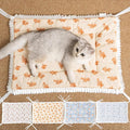 Reversible Silent Cat Bed Self Warming Pet Pad Thin Style Mat Washable Cushion Pad, Pad for Window Perch Outdoor Cat Houses, for Cats, Small Dogs, Rabbits, Non Electric,(Brown Puppy,S)